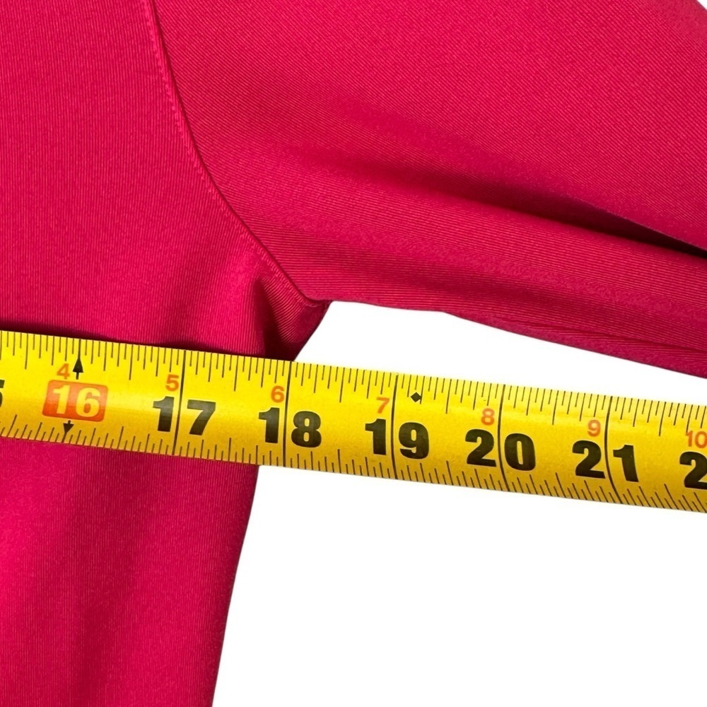 Adidas Climalite Jacket Womens Medium Pink Utility Warm Up Track Jacket Full Zip - Picture 3 of 9